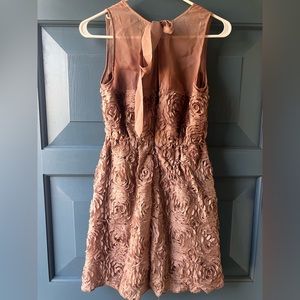Rose pink dress holiday outfit from Francesca’s size M